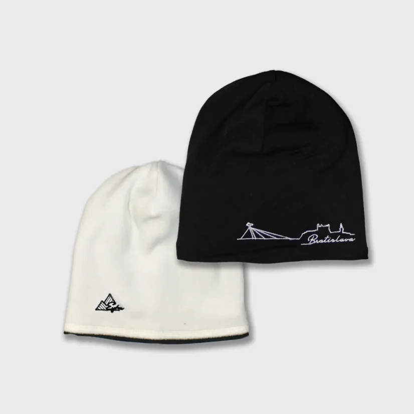 Vyšívaná zimná čiapka s obojstranným nosením Bratislava | Ejha