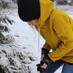 Dámska fleecová mikina dlhá | Ejha