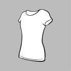 Ikona kategórie - dámske tričko s krátkym rukávom