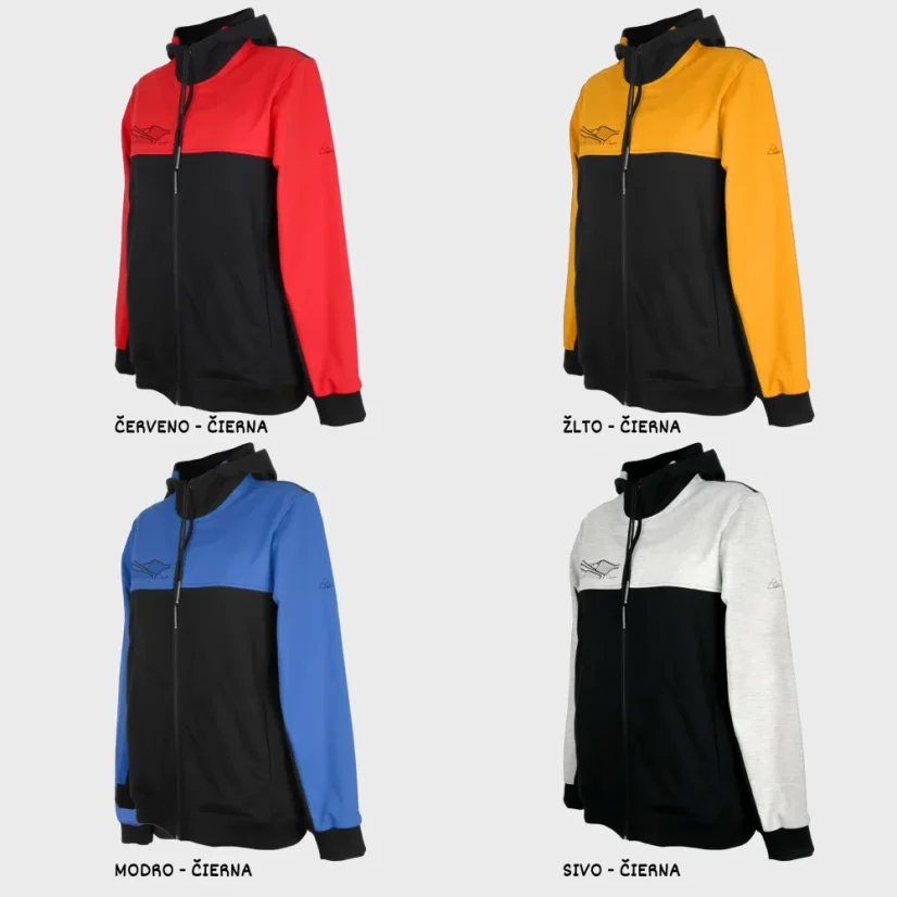 Farebné varianty pánskej teplákovej mikiny hory
