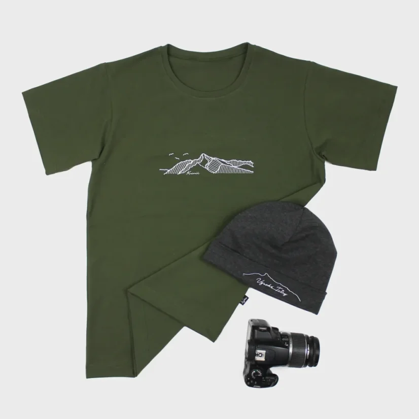 Pánske tričko s výšivkou hôr | Ejha