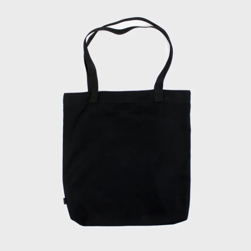 Zadný pohľad na nákupnú tašku Poniklec biely