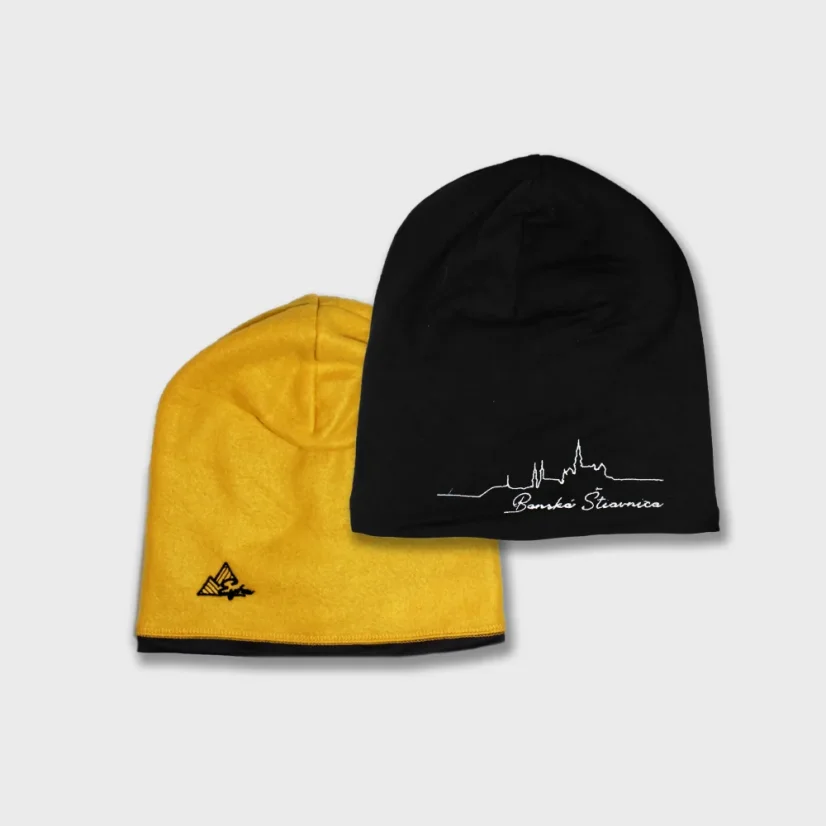 Vyšívaná zimná čiapka s obojstranným nosením Banská Štiavnica | Ejha