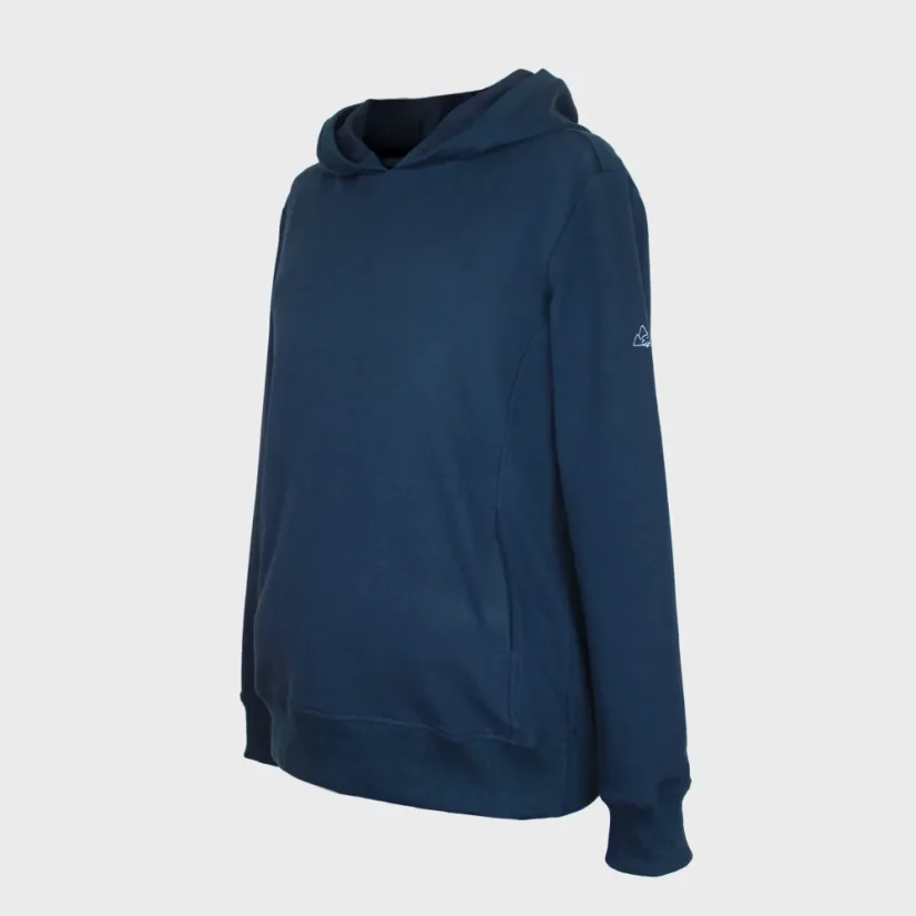 Predný pohľad na pánsku teplákovú mikinu