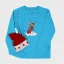 Detské tričko s vianočnou výšivkou Jelenček | Ejha