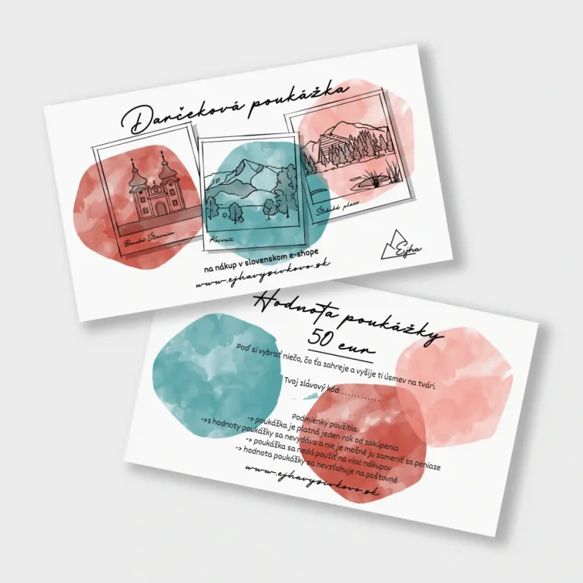 Darčeková pukážka 50 eur | Ejha