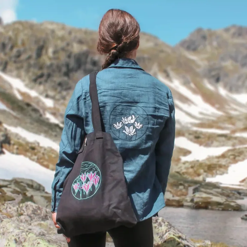 Vyšívaná textilná nákupná taška | Ejha