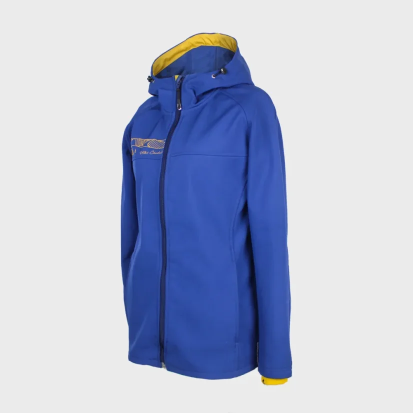 Dámska zimná softshellová bunda s výšivkou hôr