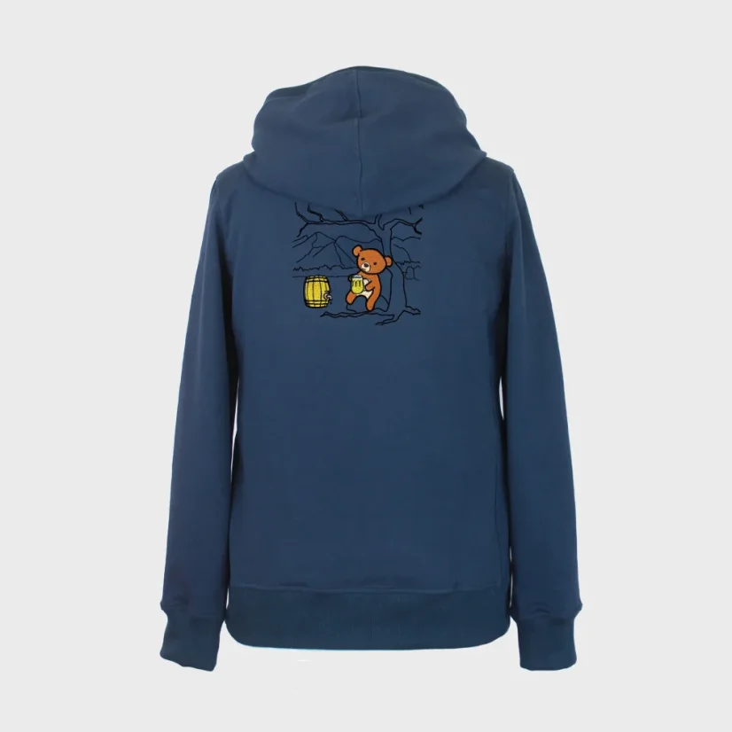 Pánska vyšívaná mikina cez hlavu s kapucňou | Ejha