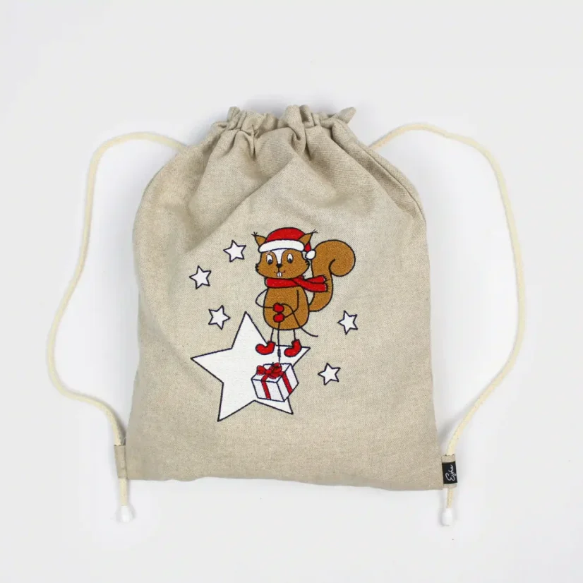 Vianočný svietiaci vak veverička | Ejha