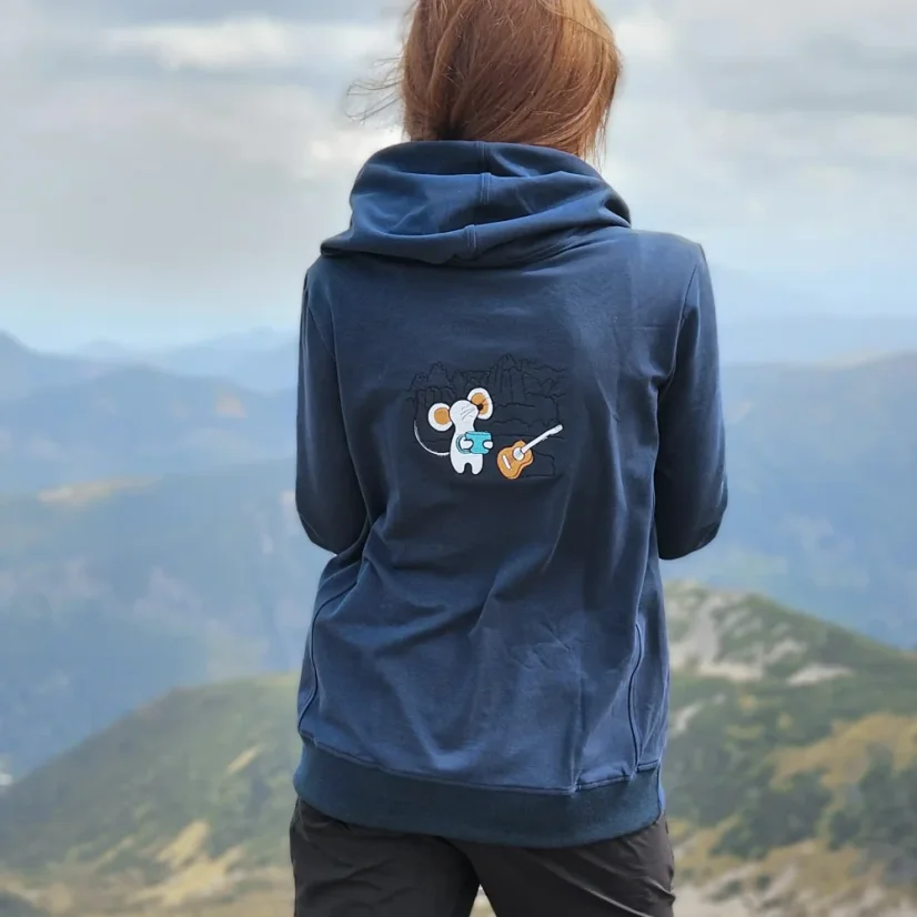 Vyšívaná mikina cez hlavu s kapucňou | Ejha