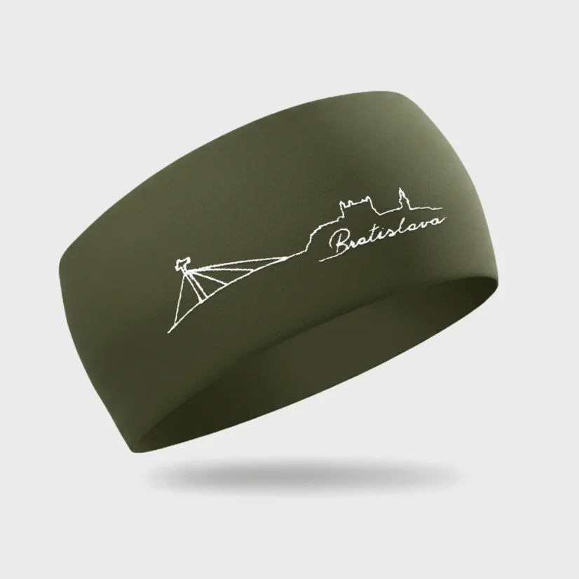 Bavlnená čelenka Bratislava khaki | Ejha