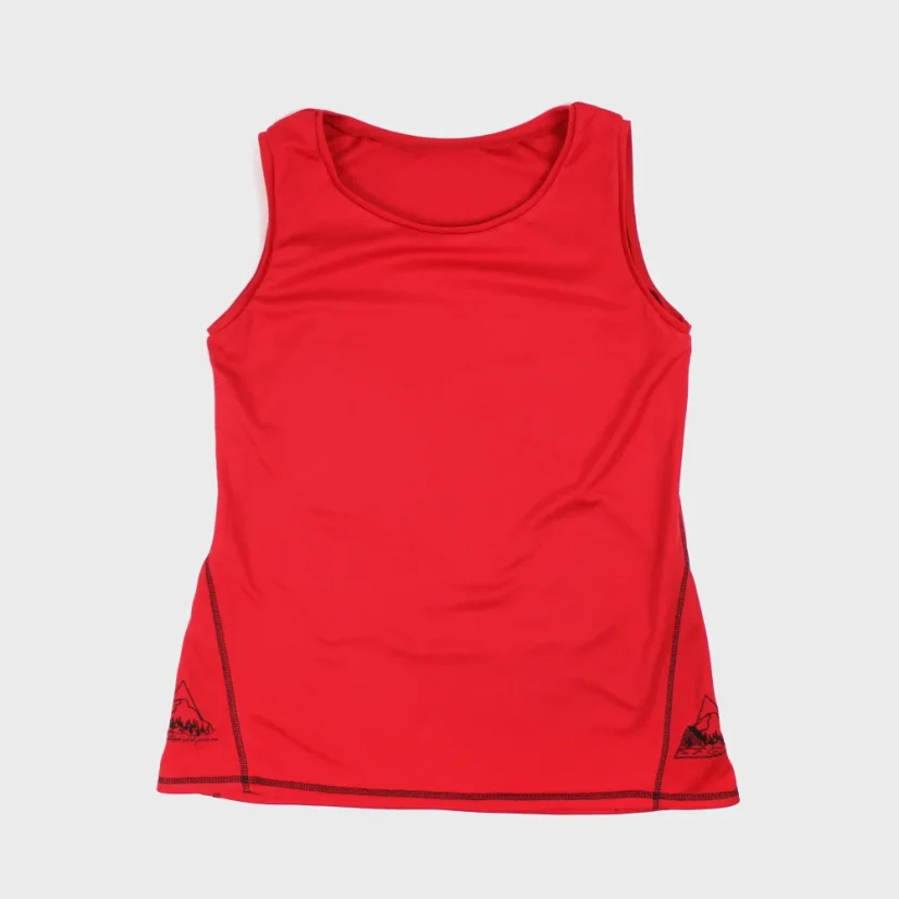 Pohľad spredu na dámsky top z funkčného úpletu