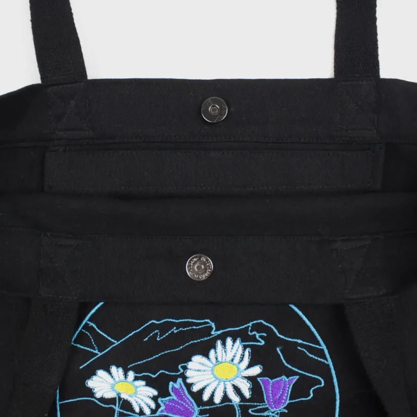 Detail zapínania nákupnej tašky Ejha