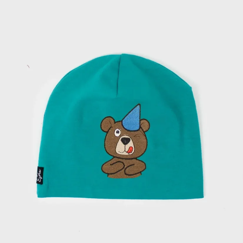 Detská čiapka Maco - tyrkysová