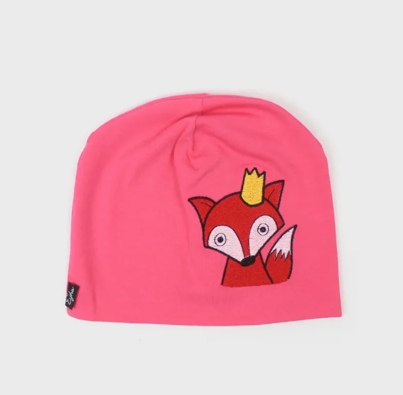 Detská čiapka Líška - ružová