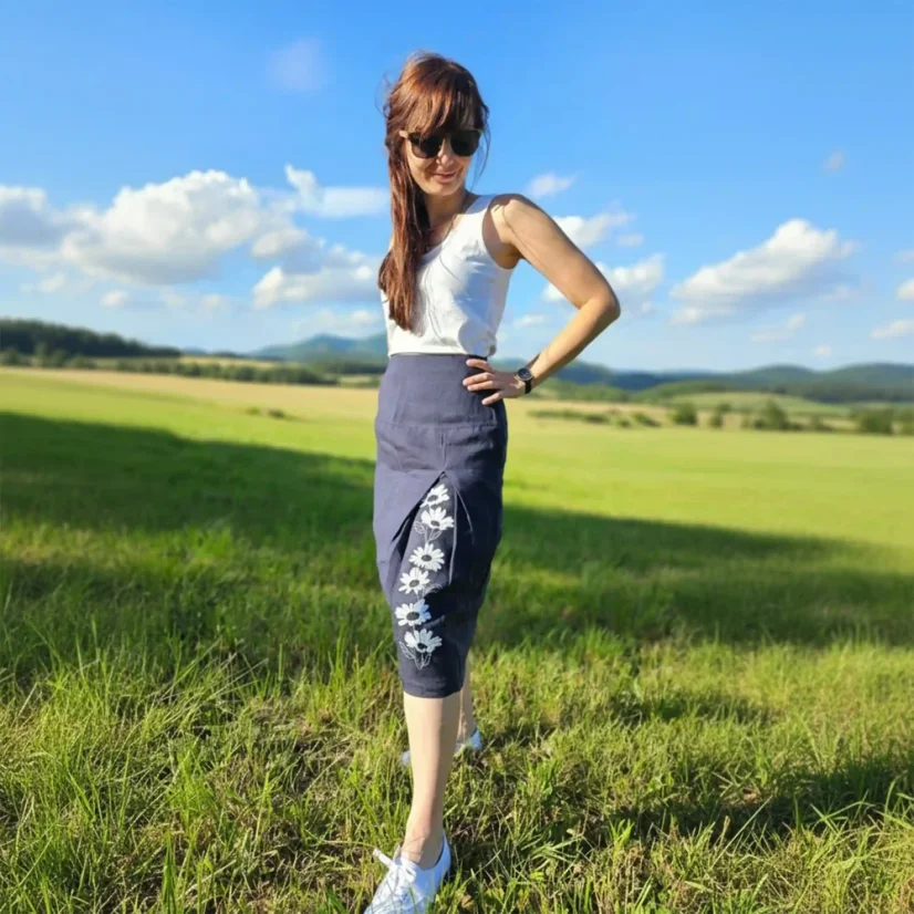 Ľanová sukňa, v ktorej sa budeš cítiť žensky, elegantne a prirodzene | Ejha