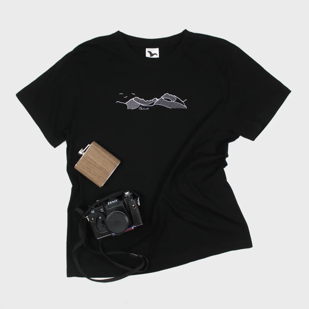 Pánske bavlnené tričko s výšivkou hôr – Gerlach